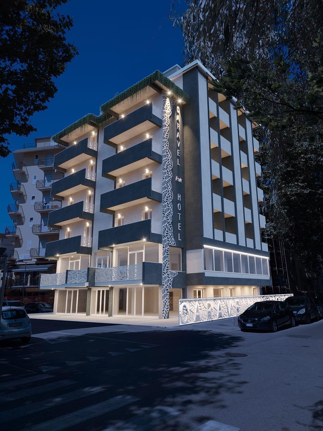 Hotel Caravel Park ريميني المظهر الخارجي الصورة